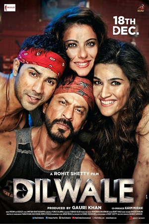  Dilwale (2015) Hindi Full Movie 480p [400MB] | 720p [1GB] | 1080p [4GB]