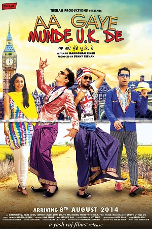 Download Aa Gaye Munde U.K. De (2014) Punjabi Full Movie 720p [700MB] HEVC HDRip